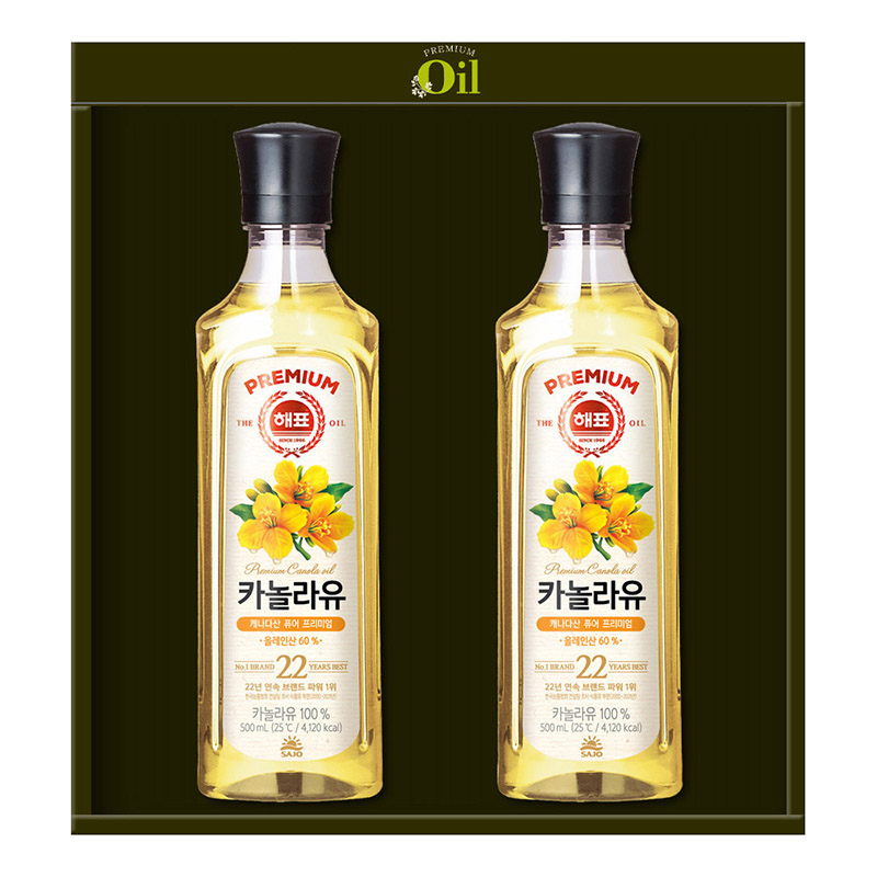 [사조해표] 카놀라유 2입(상하판)